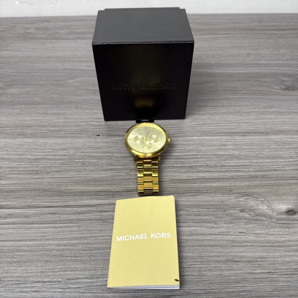Authentic Michael Kors Blake Gold Chronograph Men's MK8702 Watch
